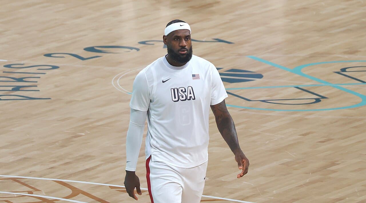 LeBron James of the Philadelphia 76Ers