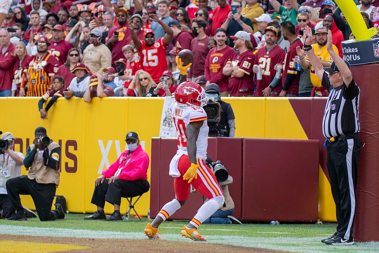 Tyreek Hill of the Kansas City Chiefs