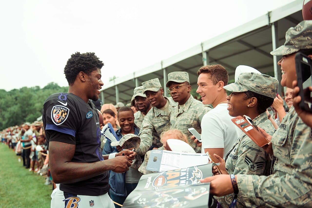 Lamar Jackson of the Baltimore Ravens