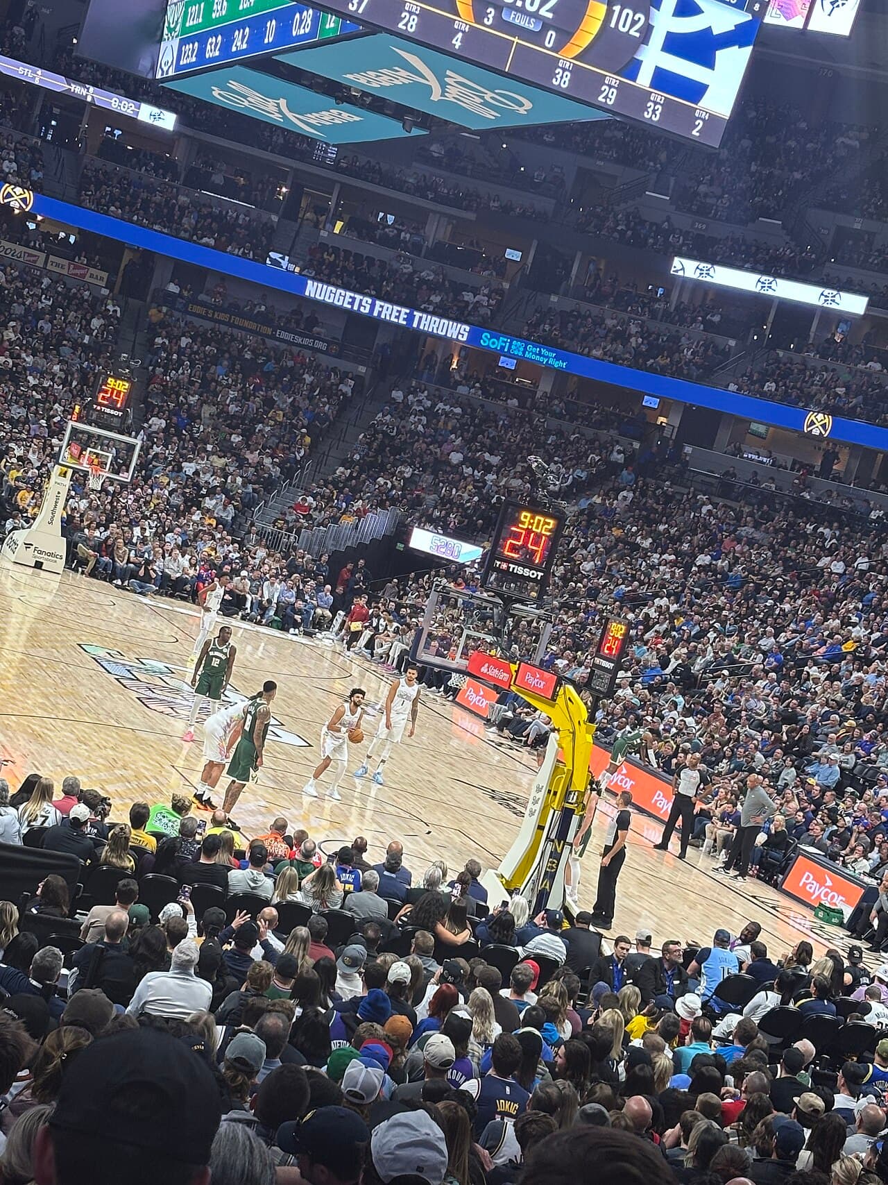Bucks @ Nuggets, Ball Arena, 2025