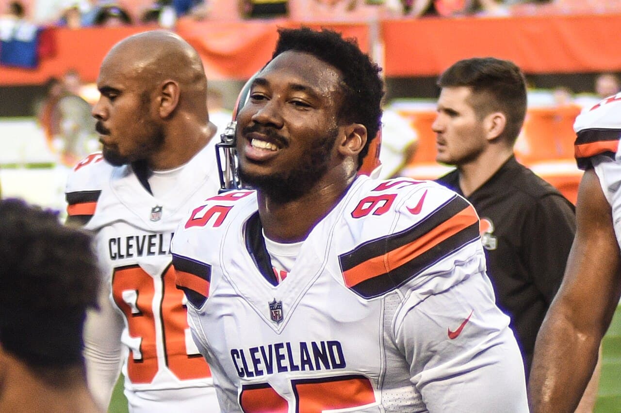 Myles Garrett of the Los Angeles Rams