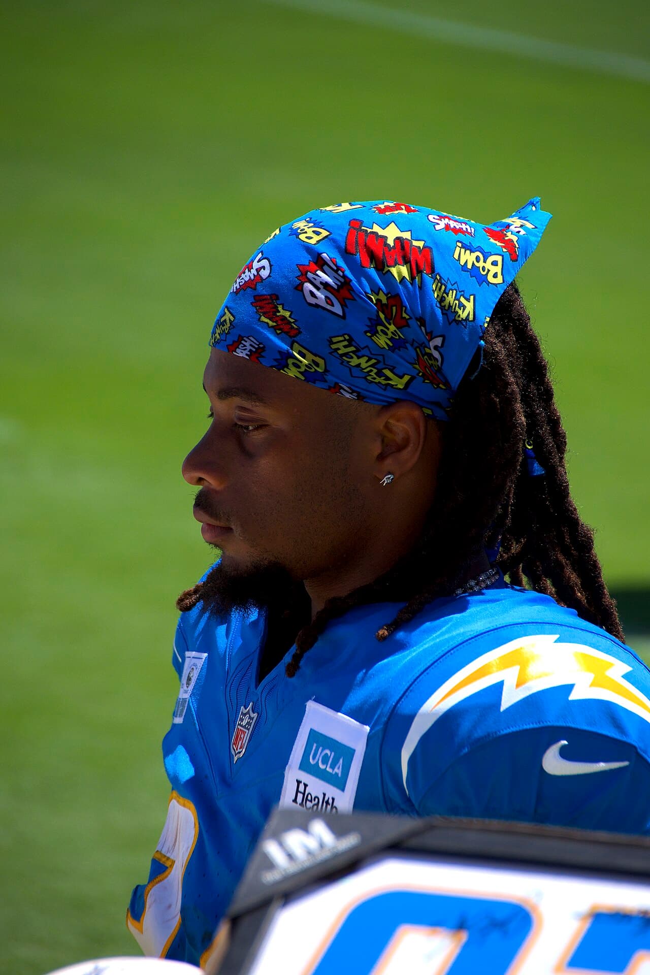 Keaton Mitchell of the Los Angeles Chargers