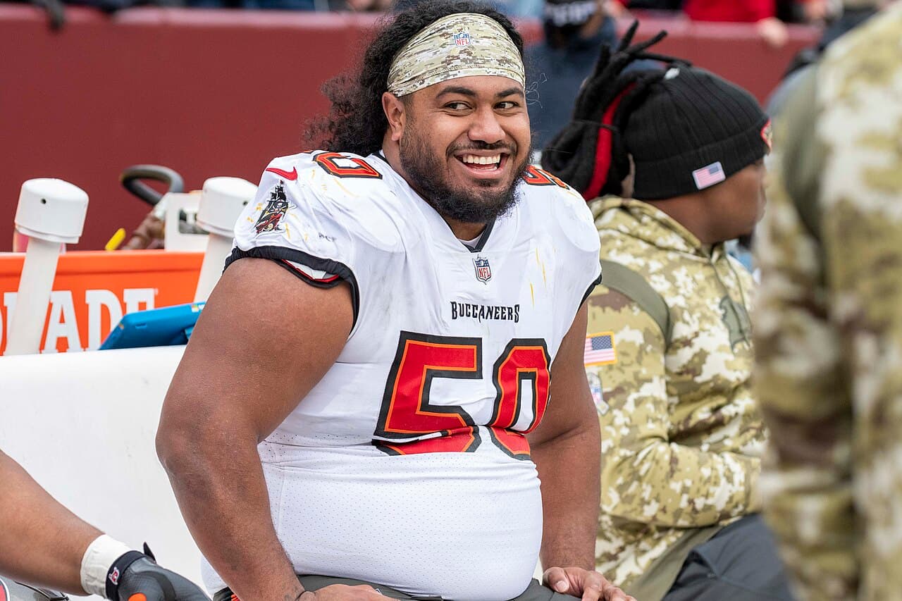 Vita Vea of the Tampa Bay Buccaneers