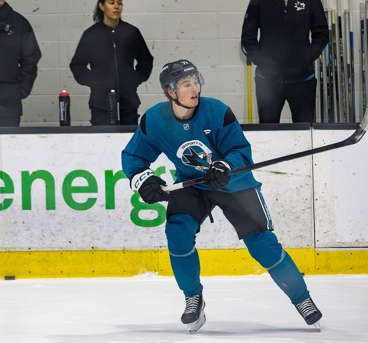 Macklin Celebrini of the San Jose Sharks