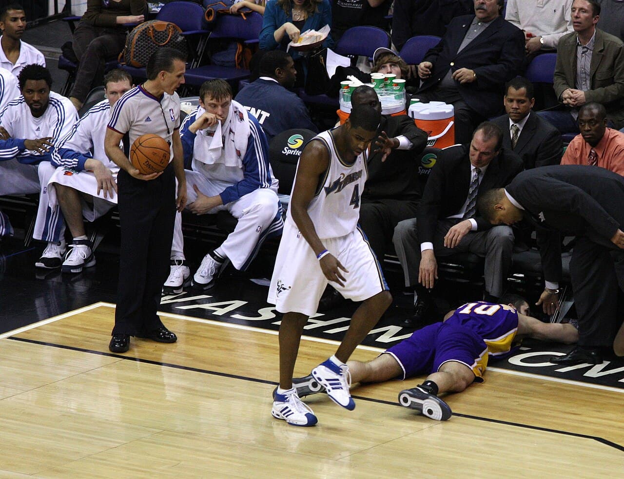 Washington Wizards bench in 2008