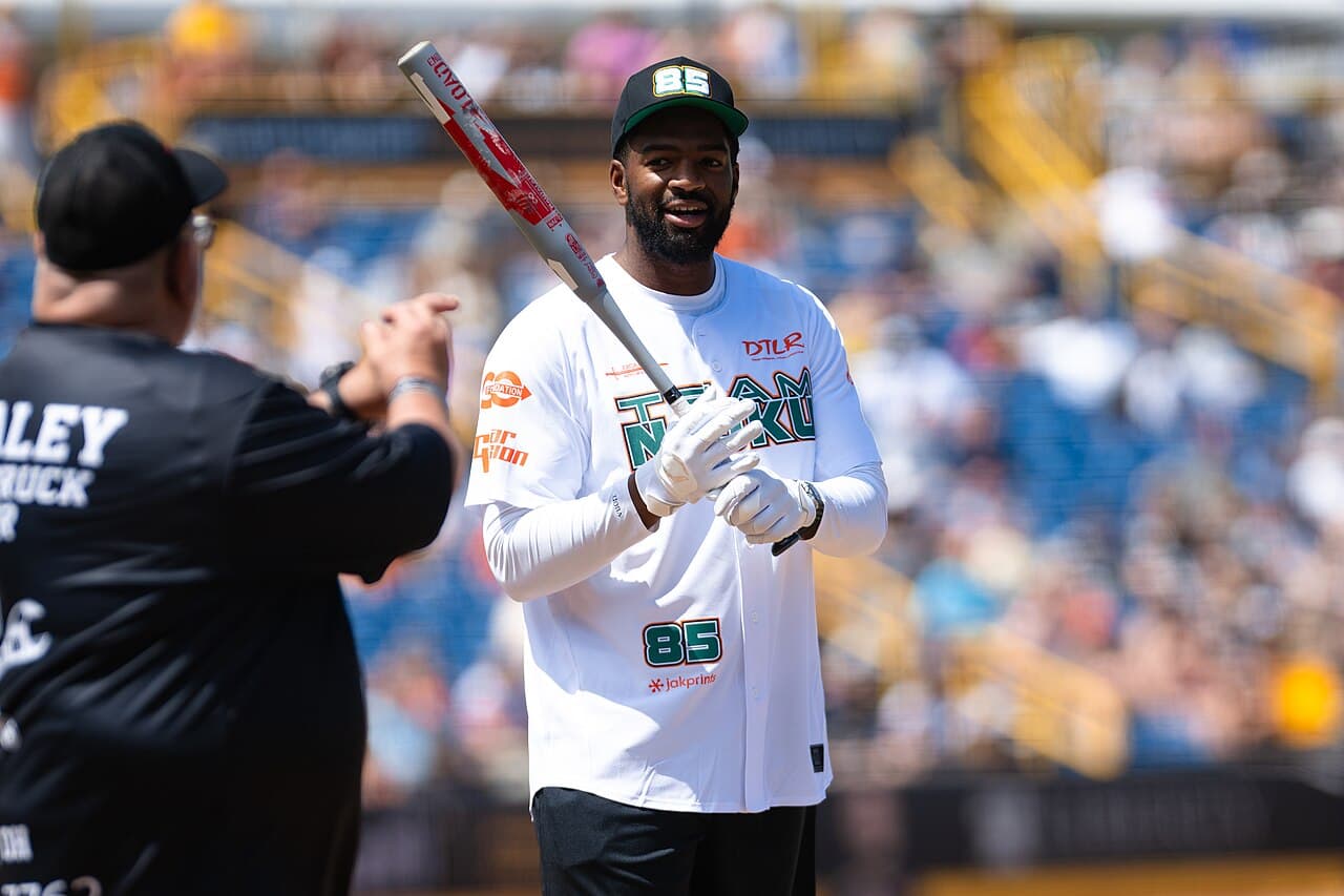 Jacoby Brissett at Charity Softball Game 2024