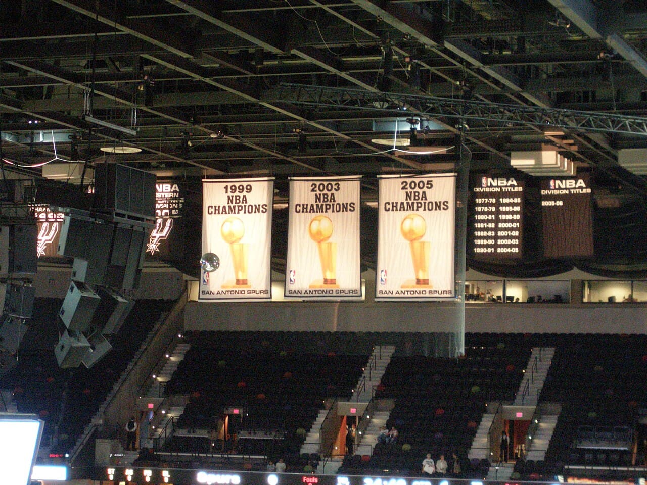 Spurs championship banners