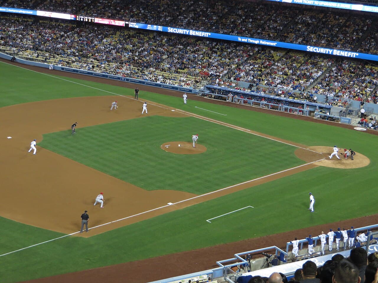 St. Louis Cardinals 0, Los Angeles Dodgers 0, Dodger Stadium, Los Angeles, California