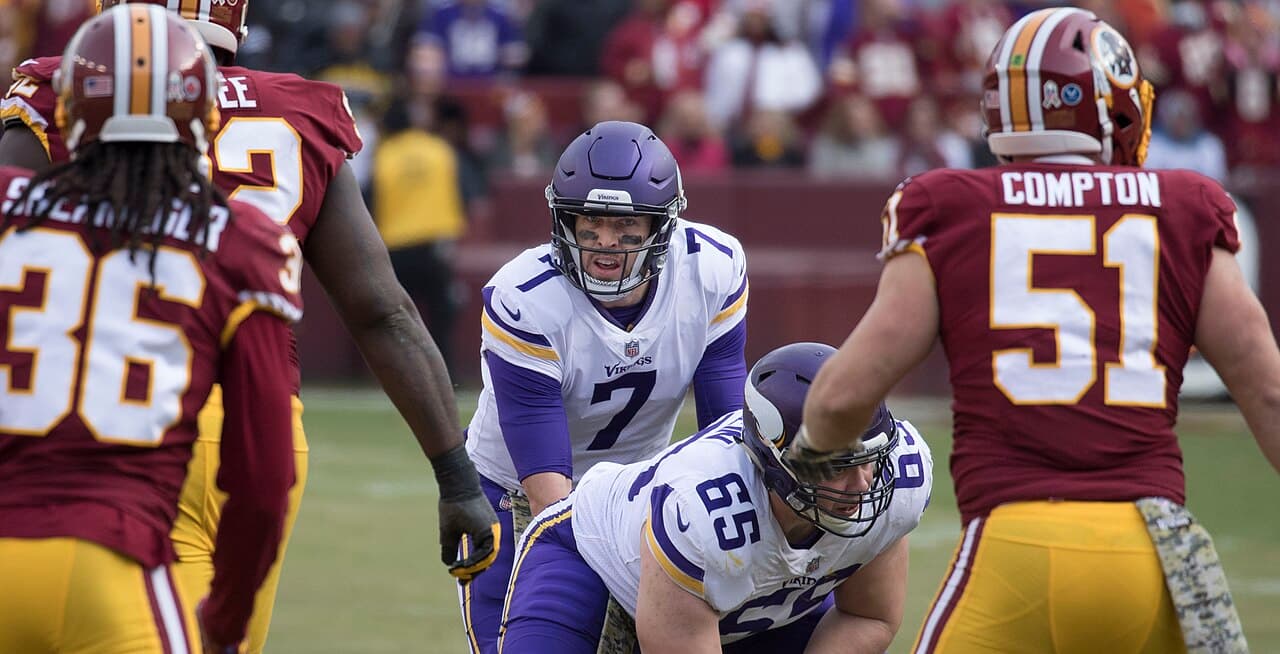 Case Keenum vs. Redskins 2017