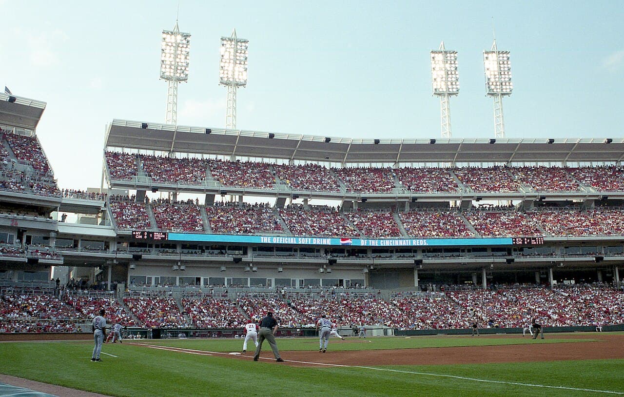 Great American Ball Park with The Gap on July 5, 2003 Cincinnati Reds versus New York Mets