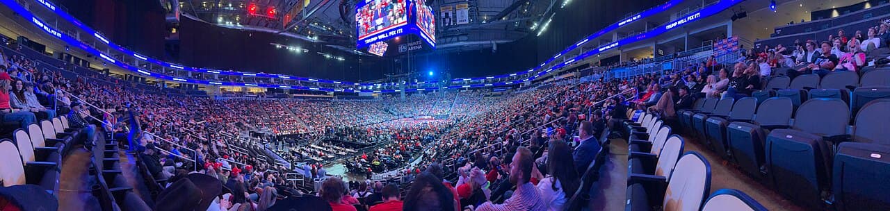 Donald Trump presidential campaign at PPG Paints Arena, Pittsburgh, PA, November 4, 2024